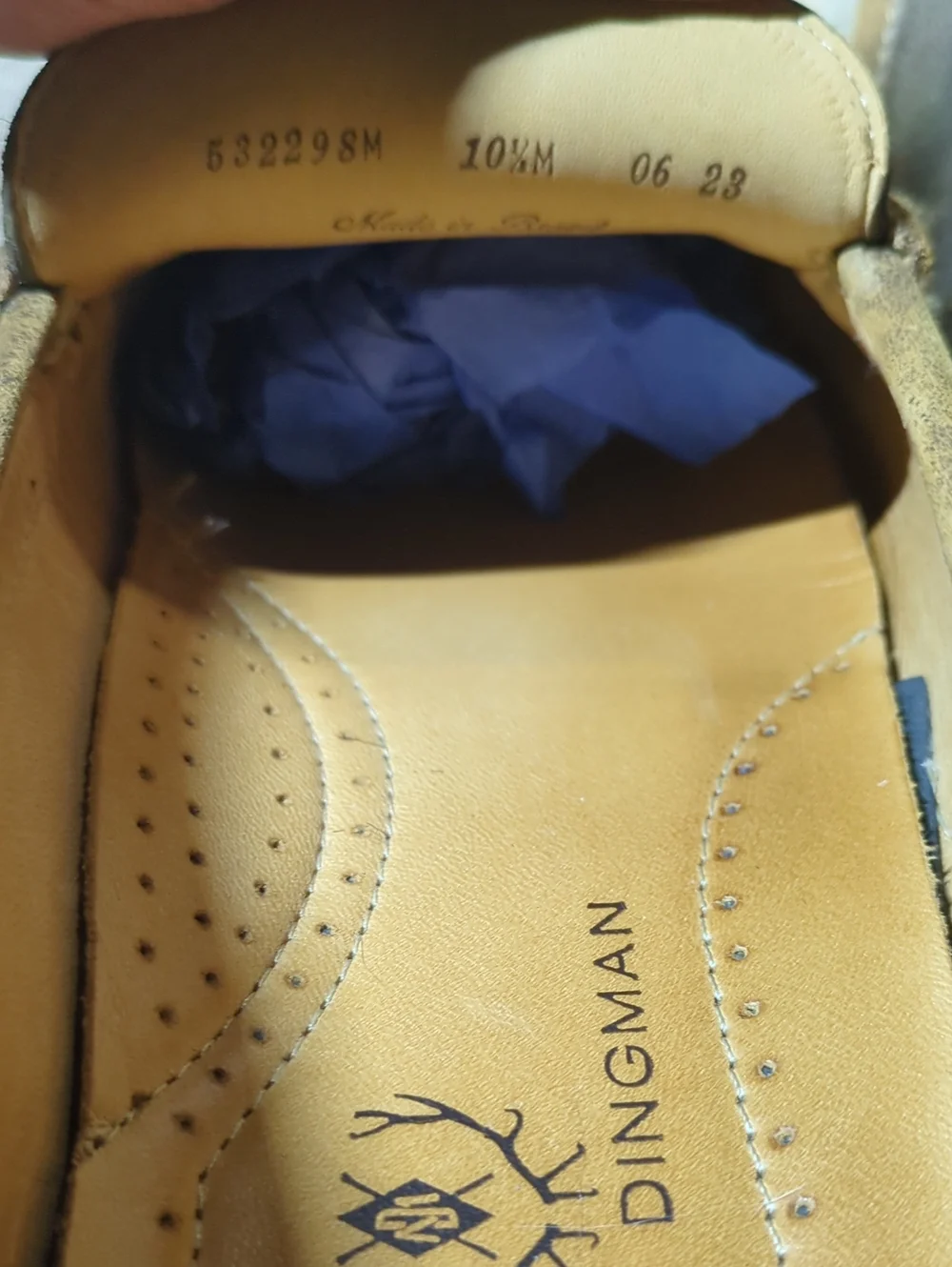 Martin Dingman Olive Green & Brown Leather Bit Loafers Pristine Condition $125